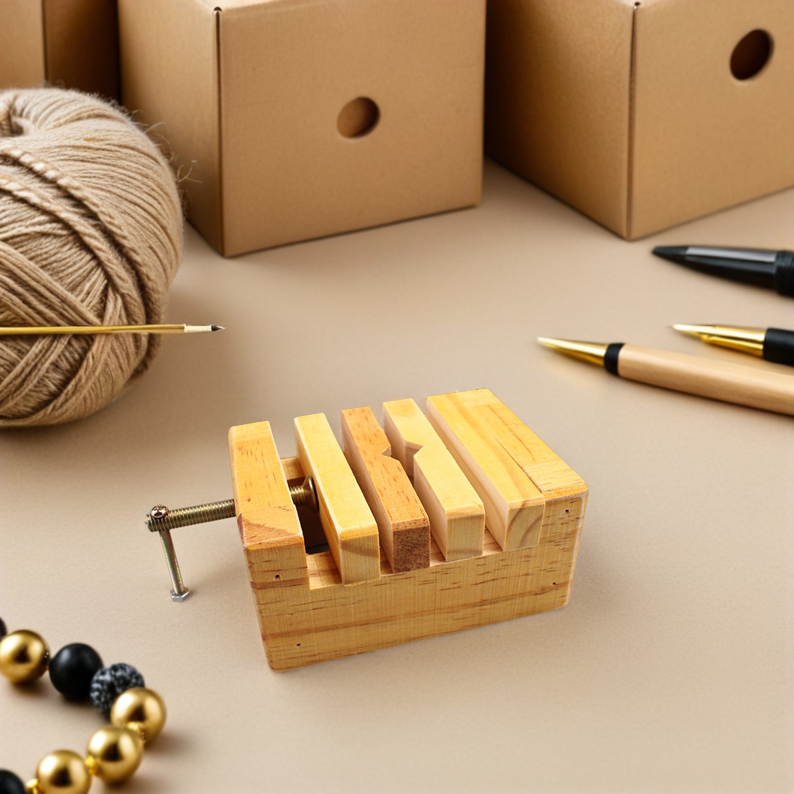 Woodworking Shops - Wooden Clamp Engraving Vise Seal Engraving