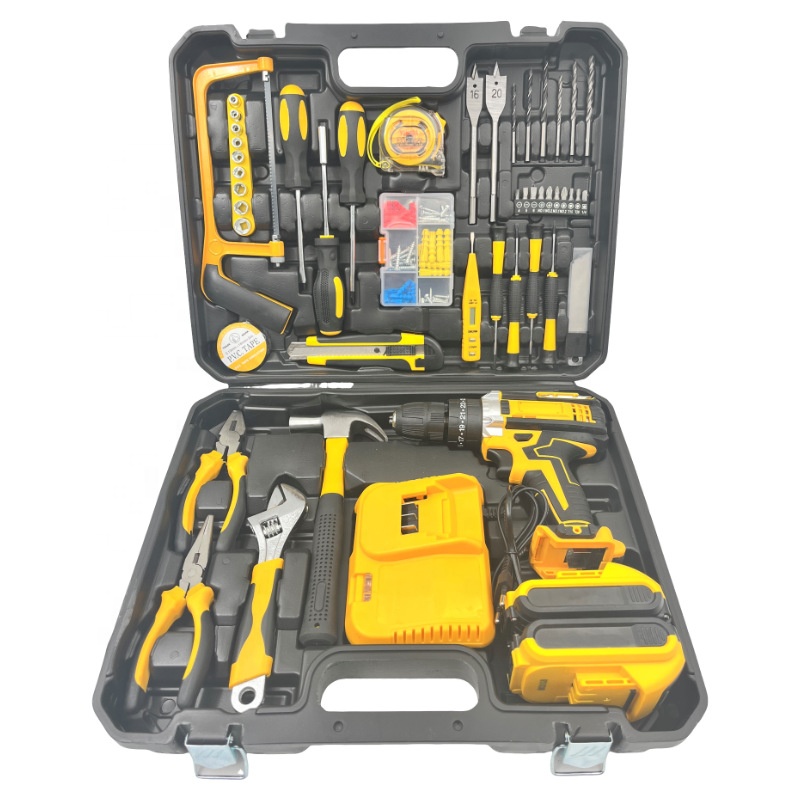 Woodworking Artisans - Multifunctional cordless electric drill combination set,household
