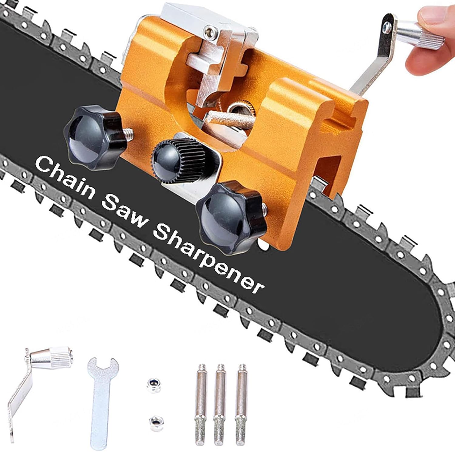 Woodworking Shops - Portable Manual Chain Saw Blade Sharpener