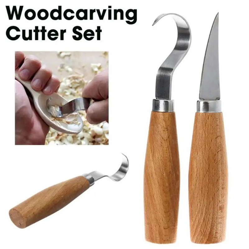 Woodworking Essentials - Wood Carving Knife Chisel Hook Knife