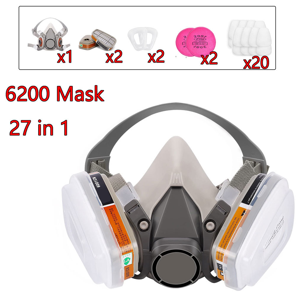Woodworking Respirator - Gas Mask 6200 Set Vehicle Painting