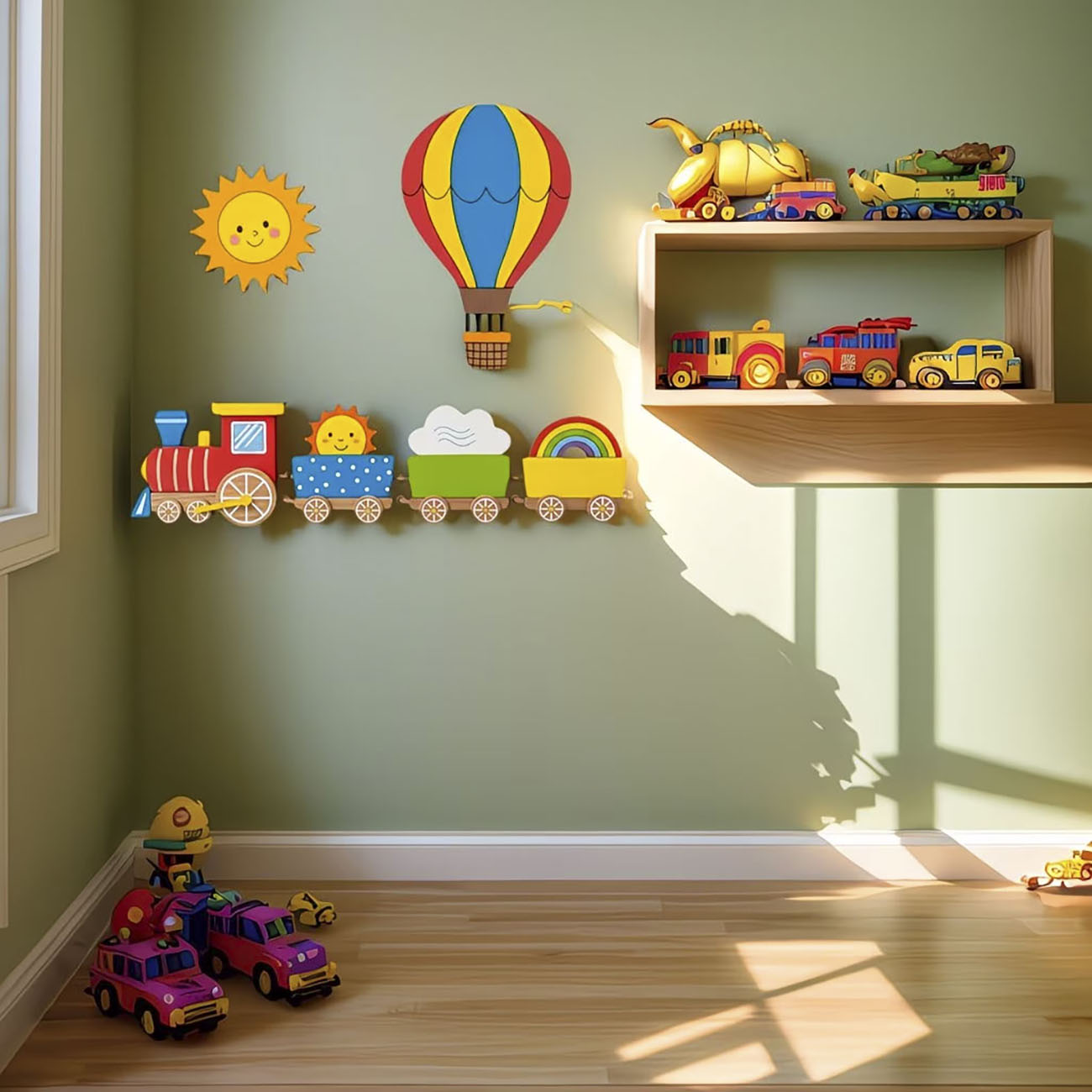 6Pcs Wooden Kids Wall Decor Se - Woodworking Veneer review and price
