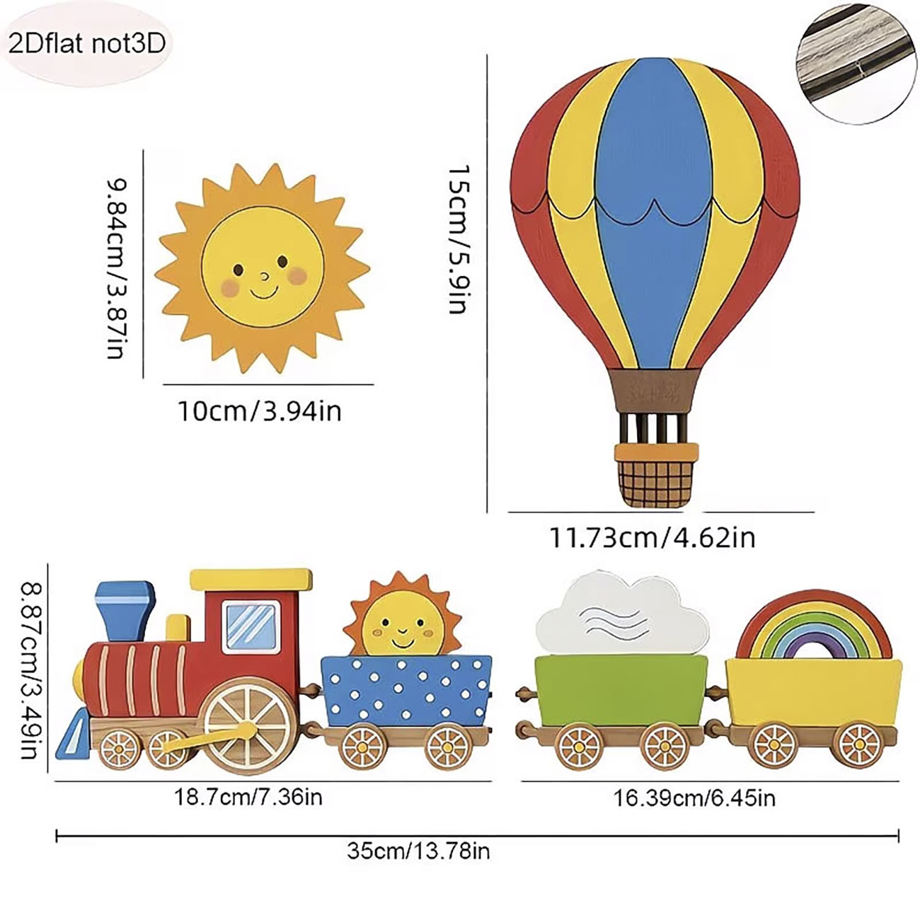 6Pcs Wooden Kids Wall Decor Se - Woodworking Veneer review and price
