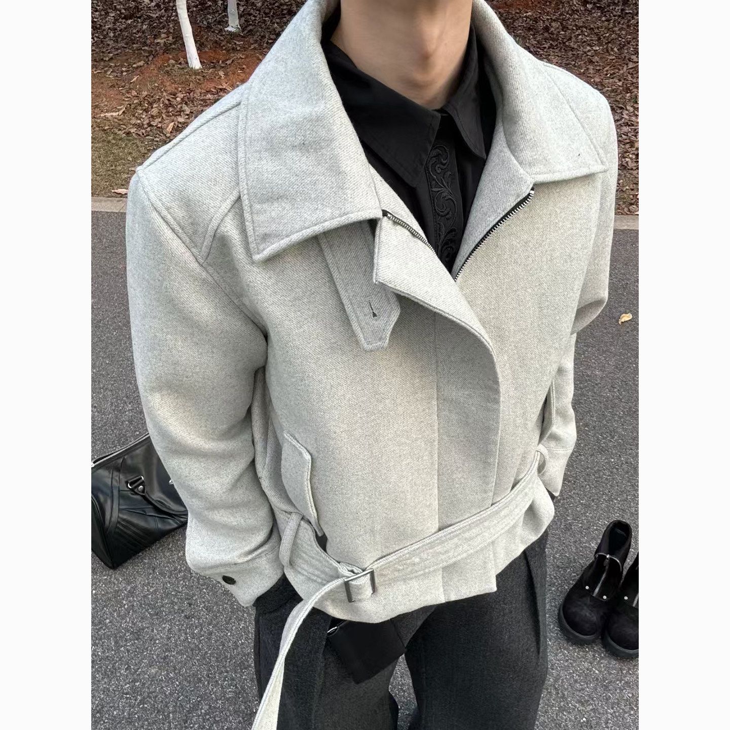 Wool Blend Jacket Man Green Me - Woodworking Artisans review and price