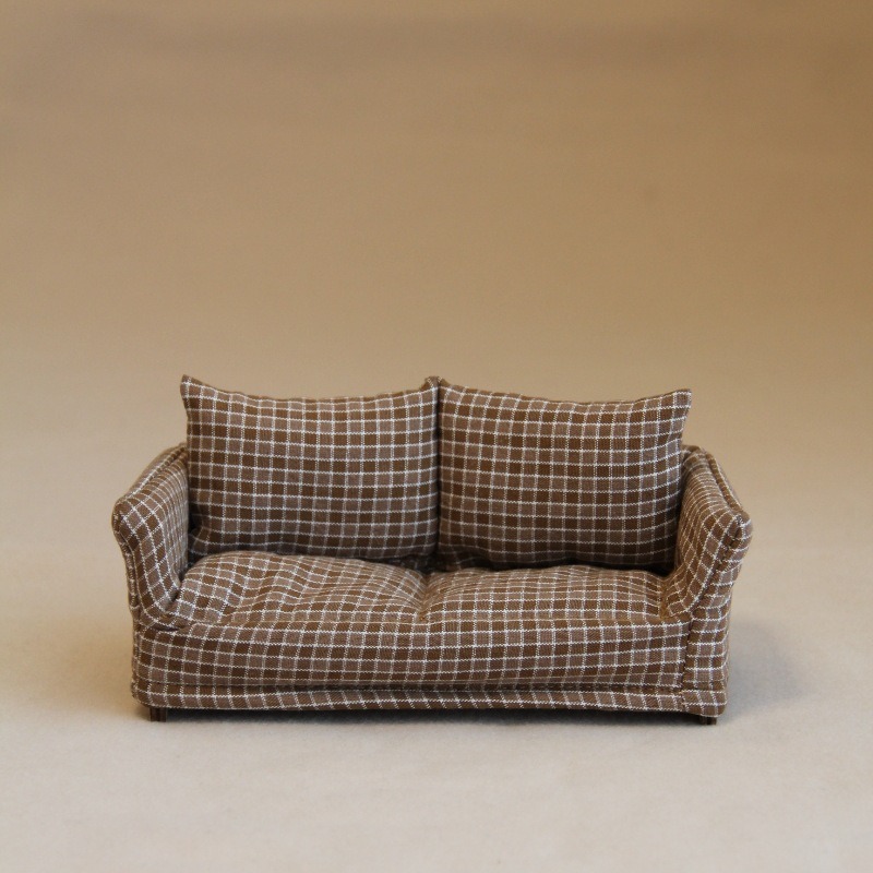 Vintage Miniature Sofa Plaid F - Woodworking Veneer review and price