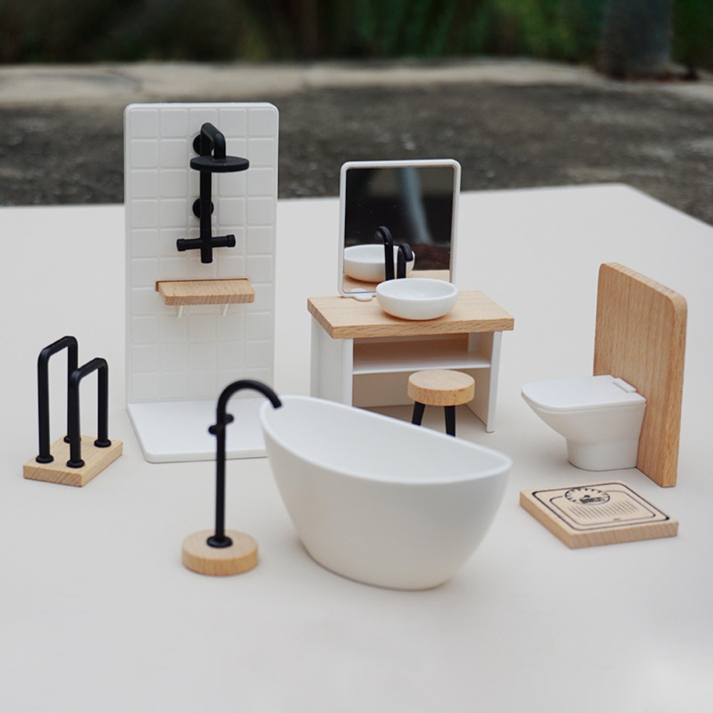 1:12 Dollhouse Simulation Bath - Woodworking Veneer review and price