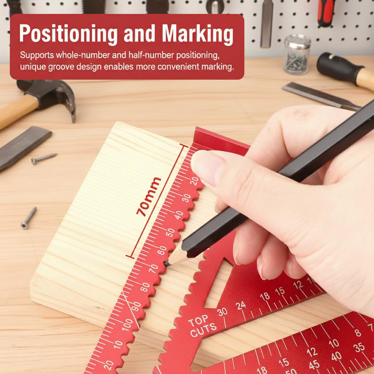 Aluminum Alloy Speed Square Hi - Woodworking Essentials review and price