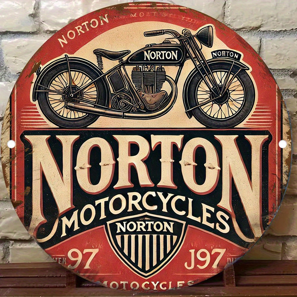 2D flat 1pc retro NORTON Motor - Woodworking Logos review and price