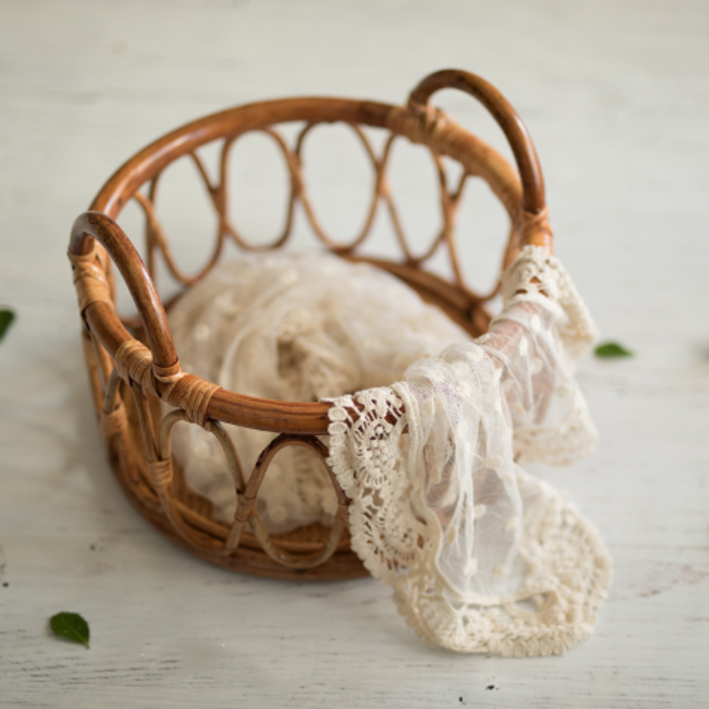 Baby Rattan Basket Newborn Pho - Woodworking Veneer review and price