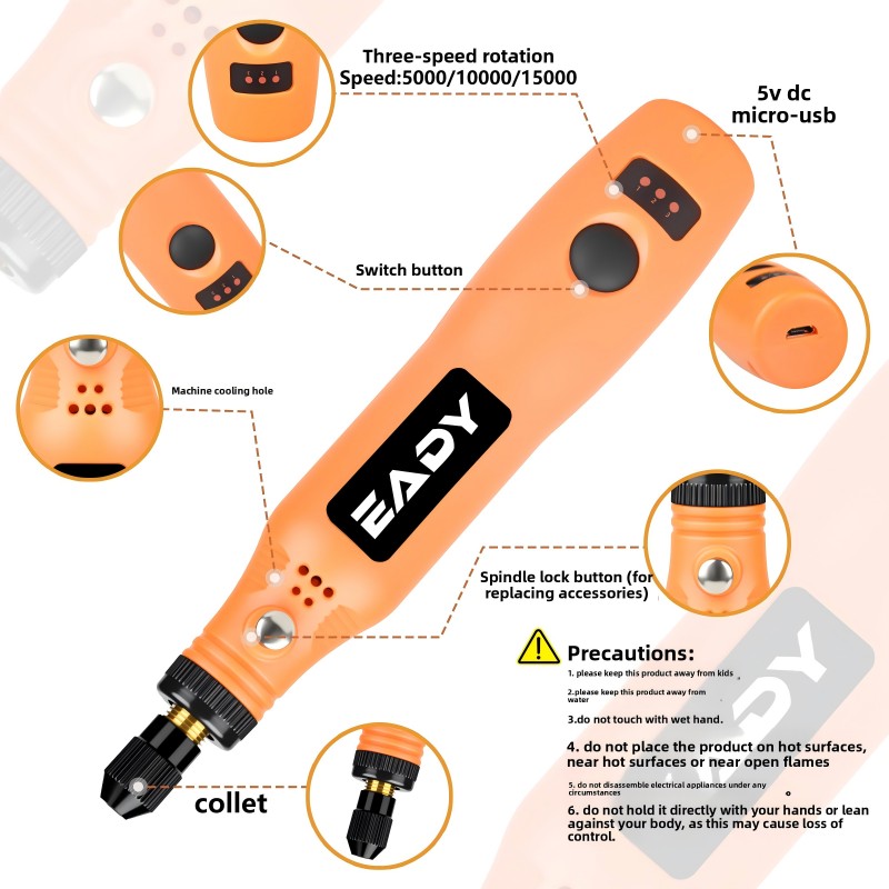 USB Cordless Rotary Tool Kit – - Woodworking Shops review and price