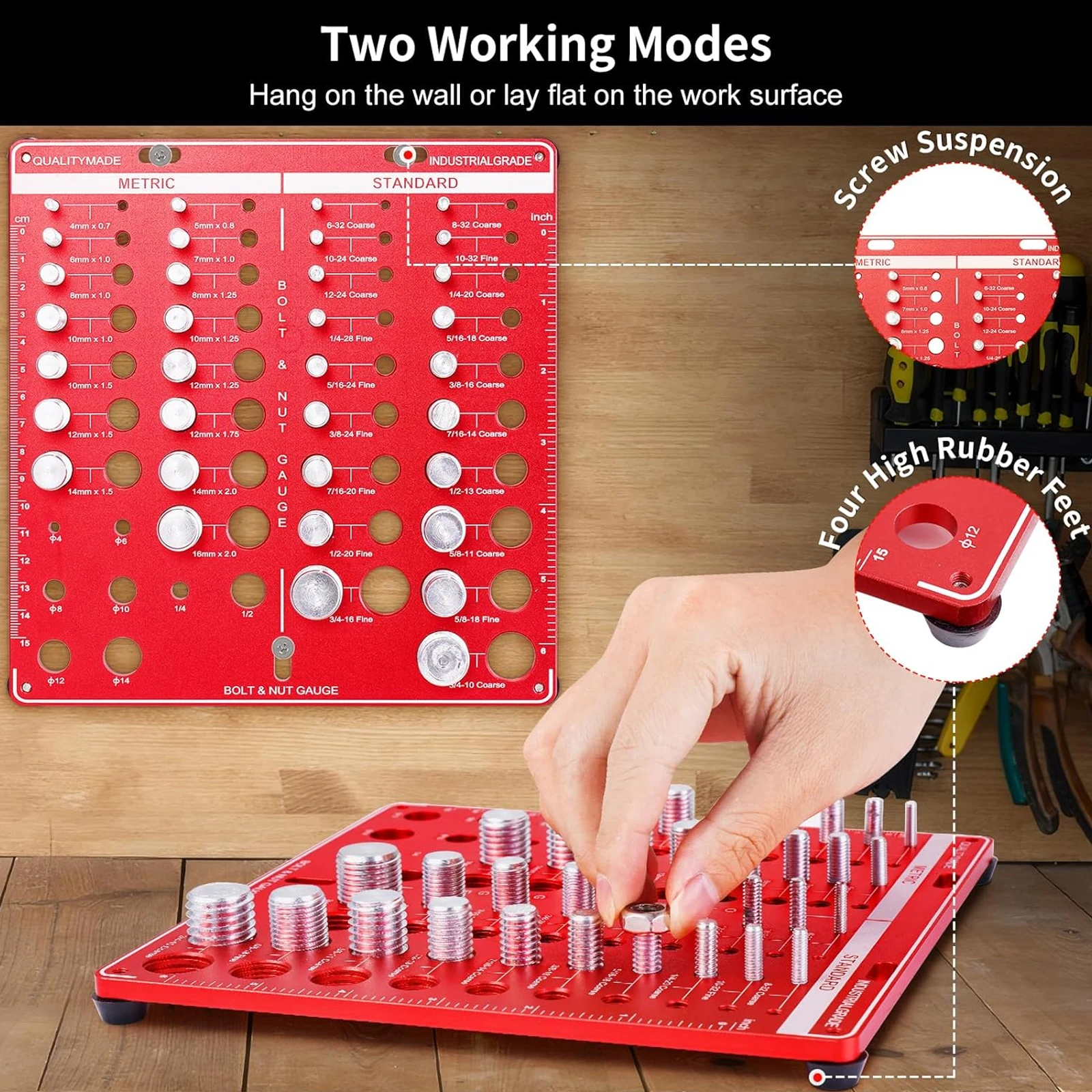Nut and Bolt Thread Gauge Set  - Woodworking Shops review and price