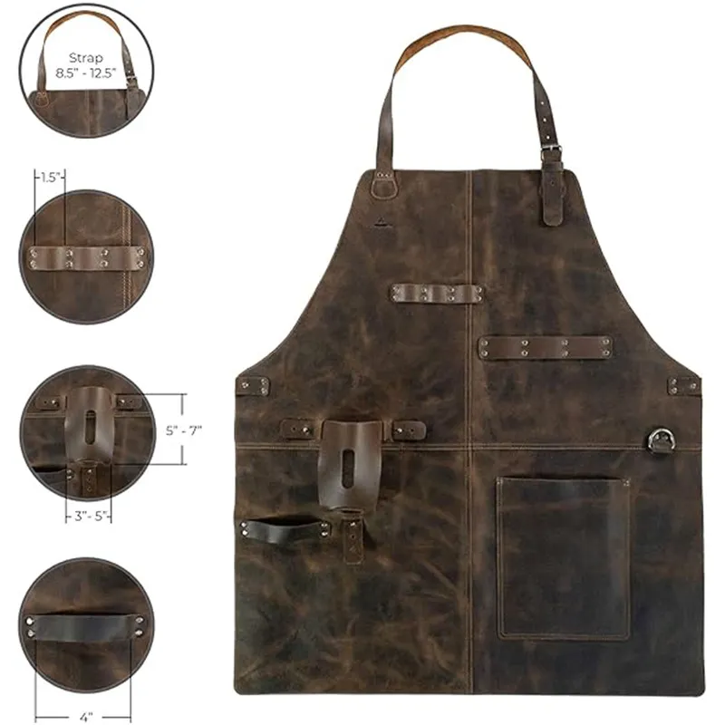 Retro PU Leather Apron Unisex  - Woodworking Artisans review and price
