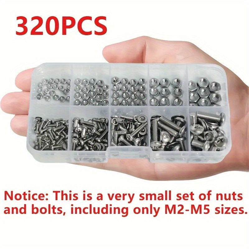 Hex Nuts and Bolt Set - 320 pi - Woodworking Shops review and price