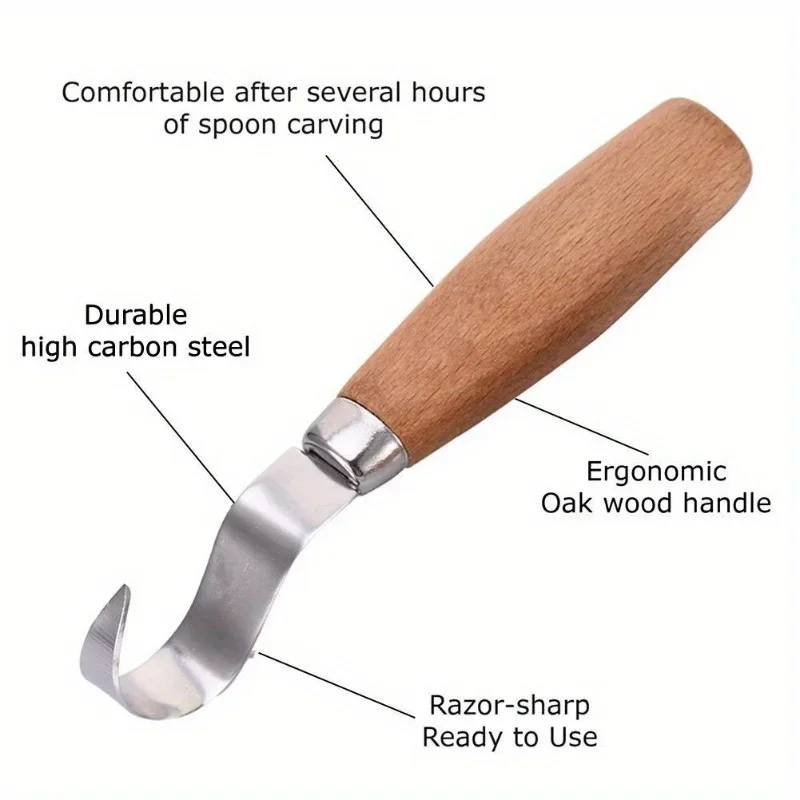 Wood Carving Knife Chisel Hook - Woodworking Essentials review and price