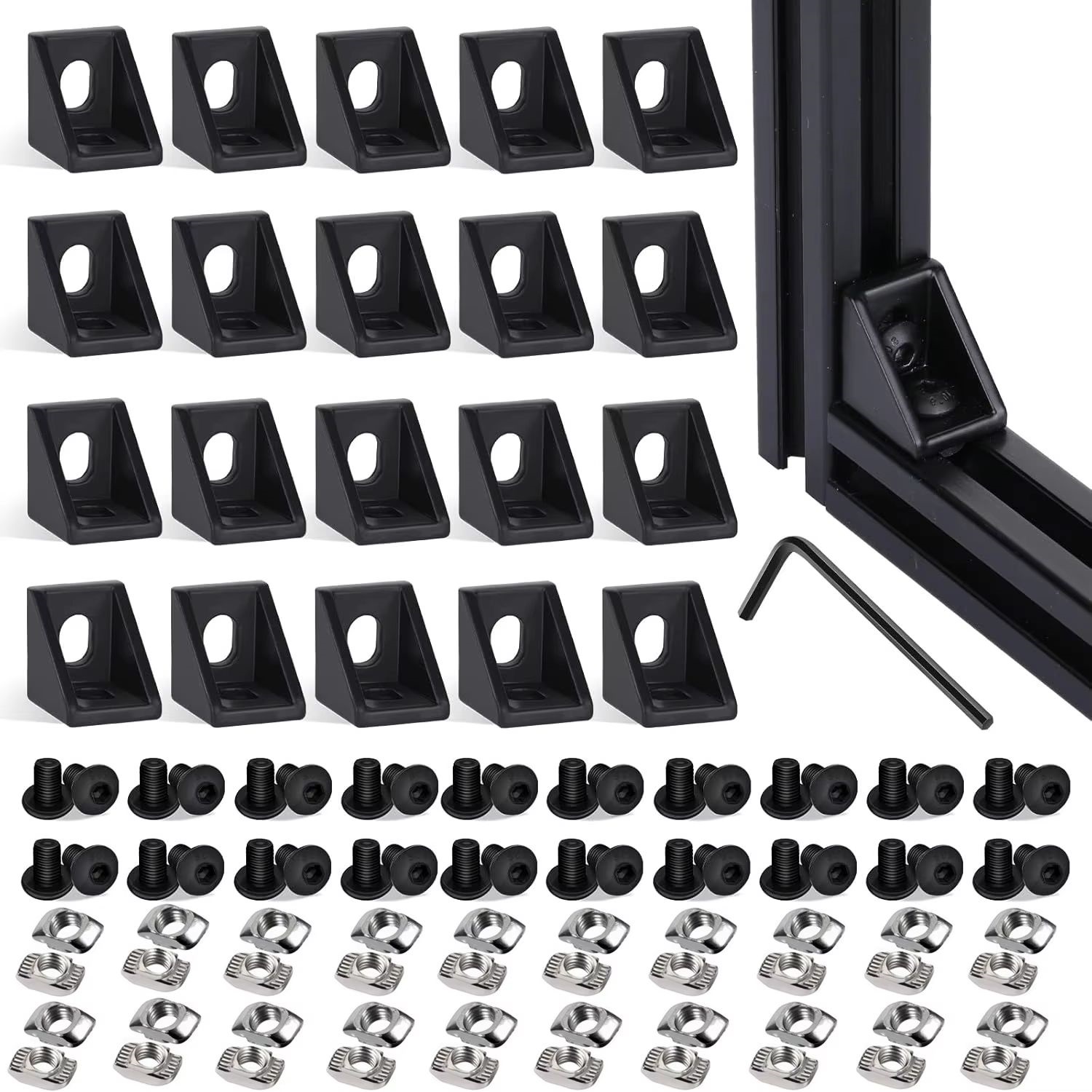 20 Sets Corner Brackets with 4 - Woodworking Shops review and price