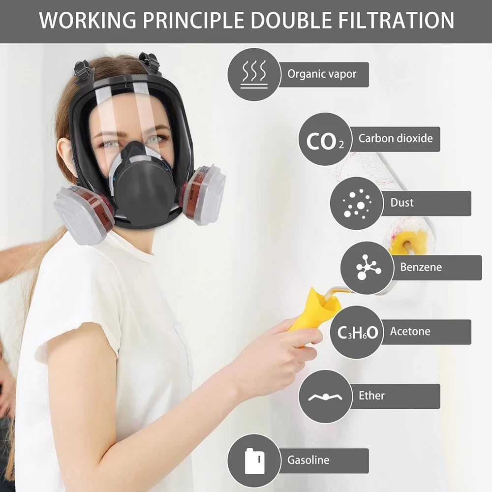 6800 Industrial Painting Spray - Woodworking Respirator review and price